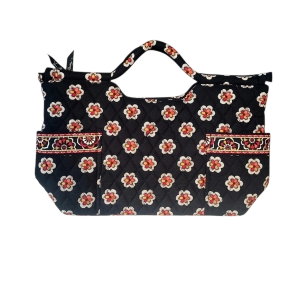 Vera Bradley Satchel Bag In Black Pirouette - Picture 2 of 5